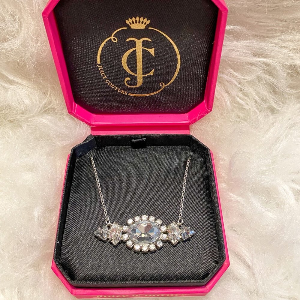 NWT Juicy Couture Rhinestone Necklace Y2K Fashion Jewelry